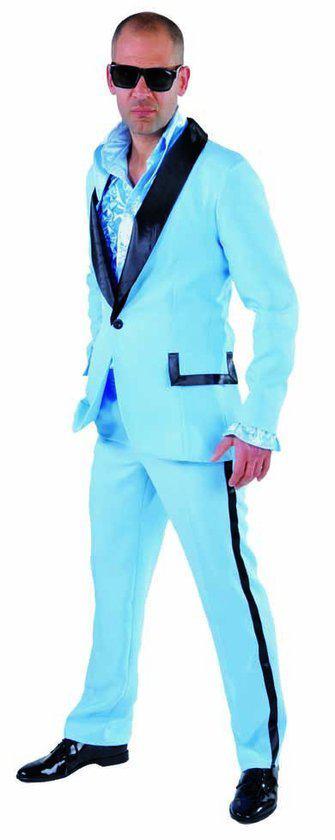 Volwassenenkostuum heren smoking blauw maat XXL