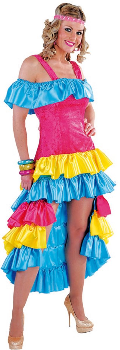 Braziliaanse jurk roze - Carnaval kostuum vrouwen maat 38/40