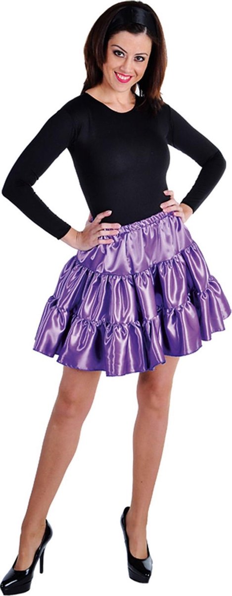 Magic Design Verkleed Rok Dames Satijn Paars Maat Xl