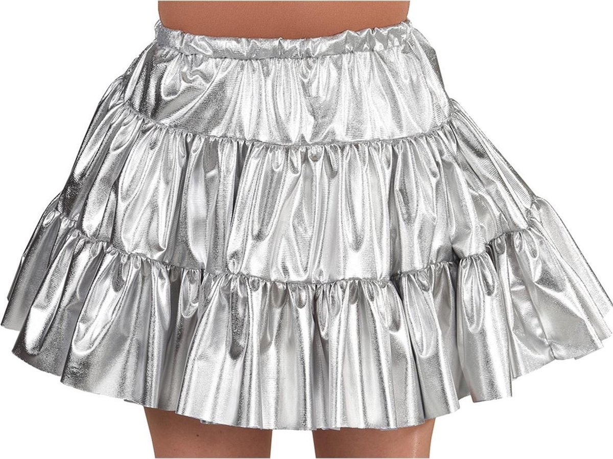 Magic Design Verkleedrok Dames Polyester Zilver Maat S