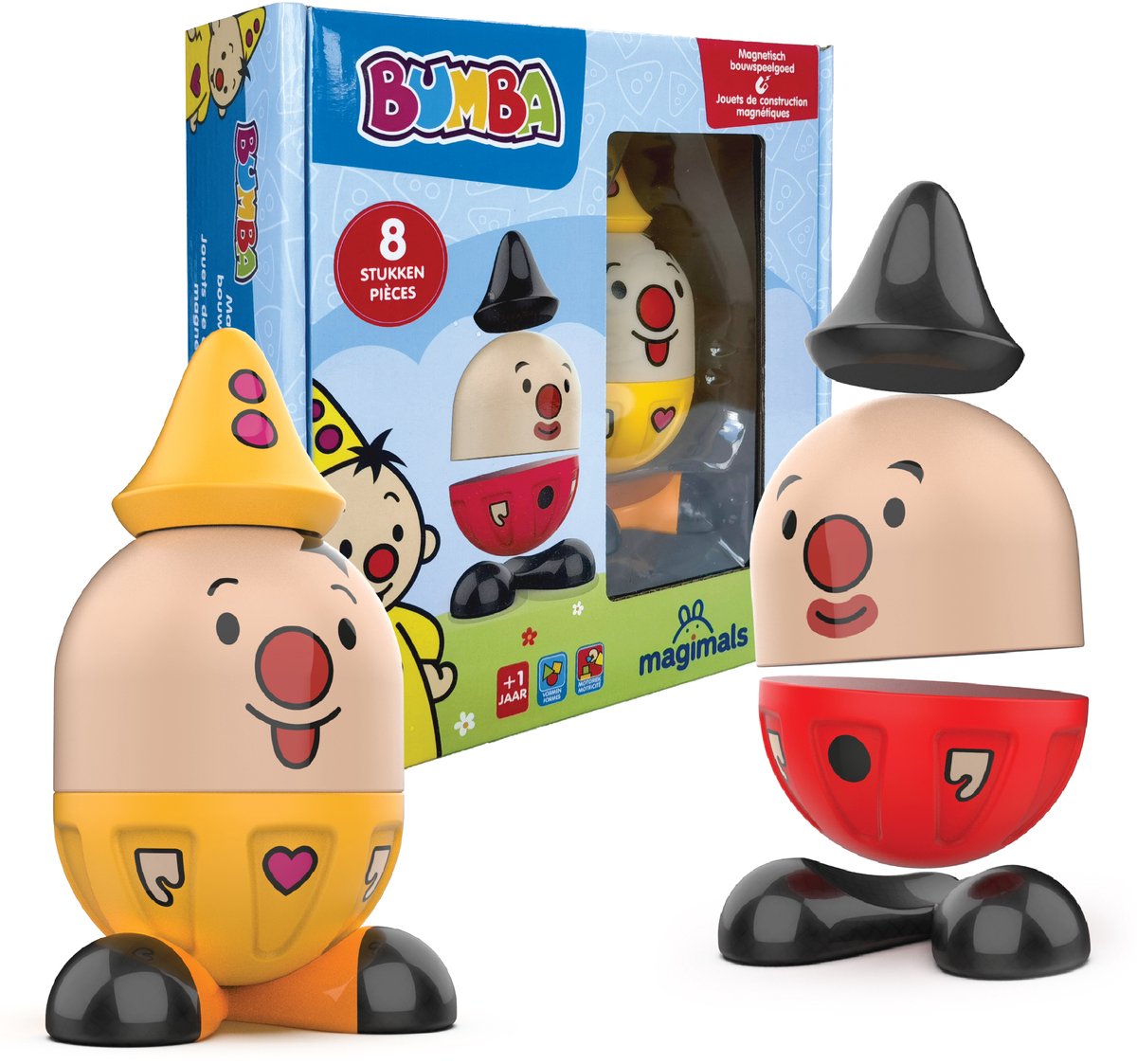 Magimals Bumba set -Interactieve & Magnetische Bumba Set om aan elkaar te koppelen (6 stuks). Leuk en creatief badspeelgoed voor je kind - Veilig en knijpbaar