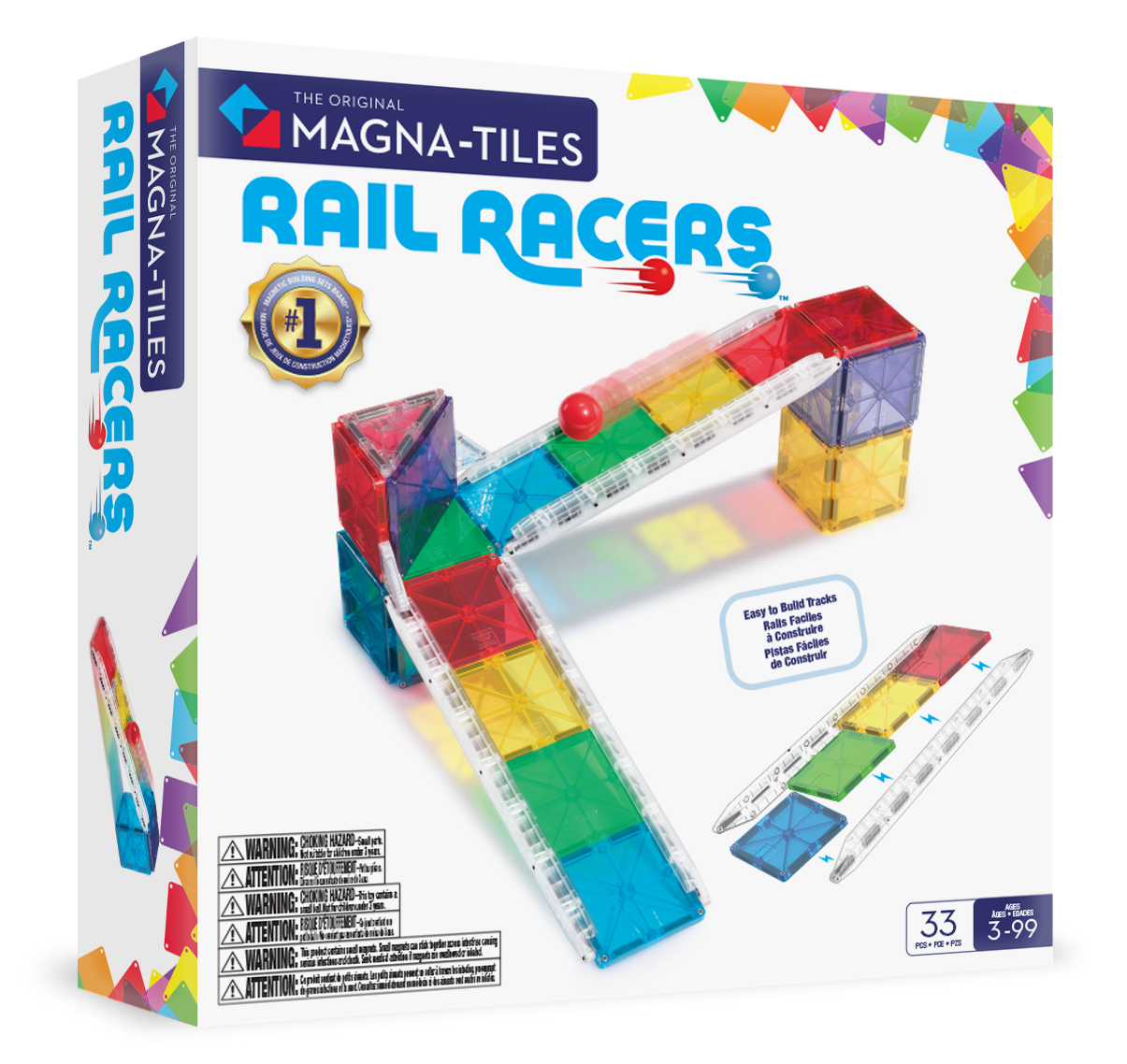 MagnaTiles rail racers 33 delig