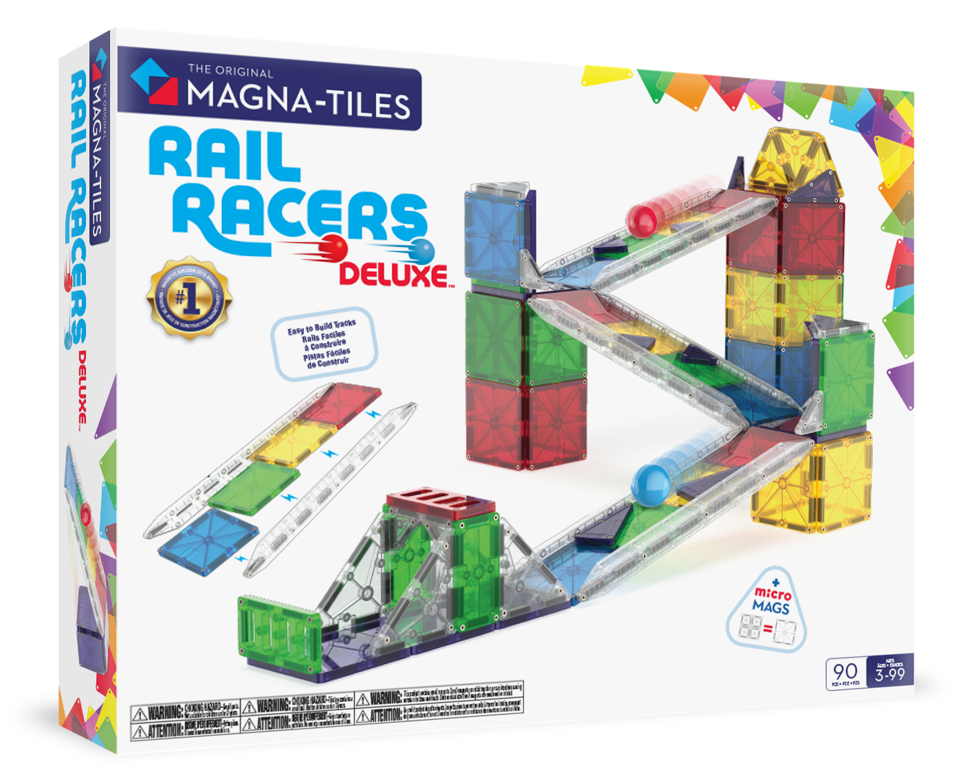 MagnaTiles rail racers deluxe 90 delig