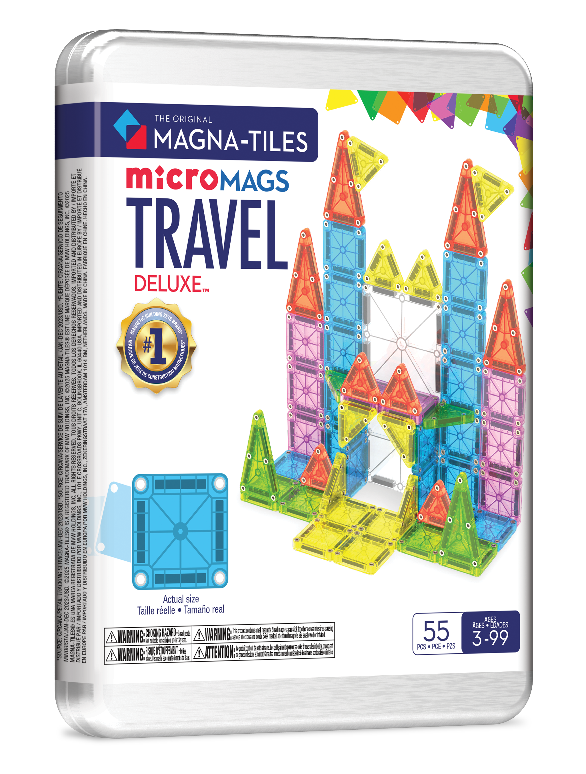 MagnaTiles travel set deluxe 55 delig