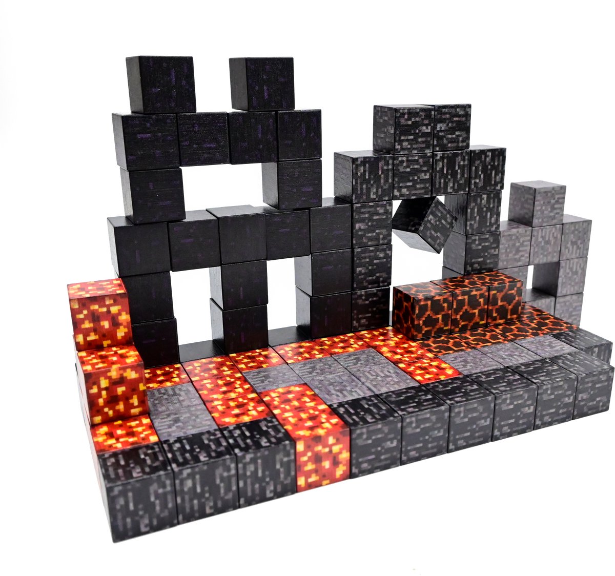Magna Minds - Magnetic Cubes - Lava - Magnetisch Speelgoed - 100 stuks - Constructie speelgoed - Magnetische tegels - Montessori speelgoed - Magnetic toys - Magnetische bouwstenen - Speelgoed Kinderen