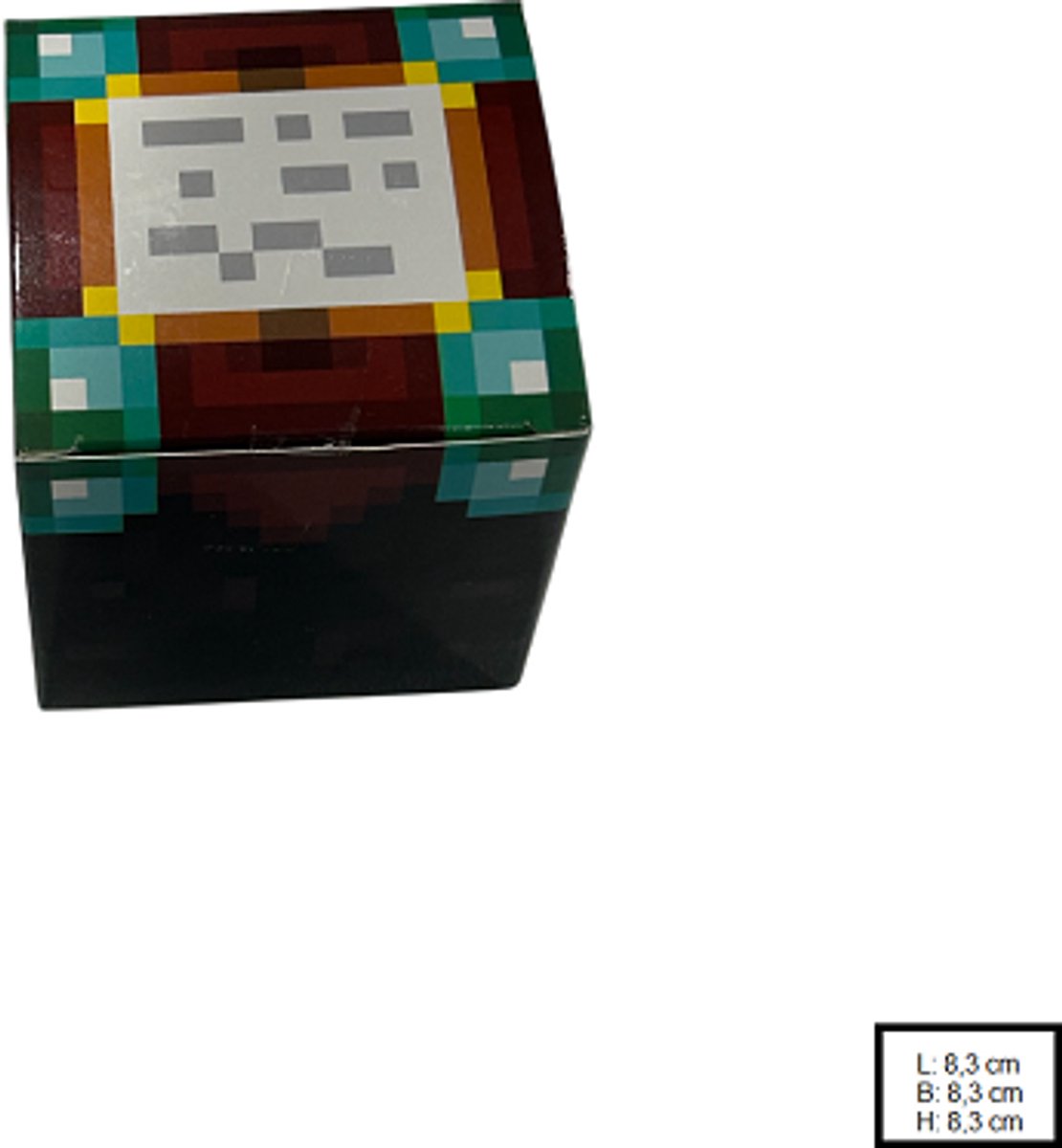 Magnetic cube - Minecraft - Enchanted table - H046 - 17 pcs - meerkleurig