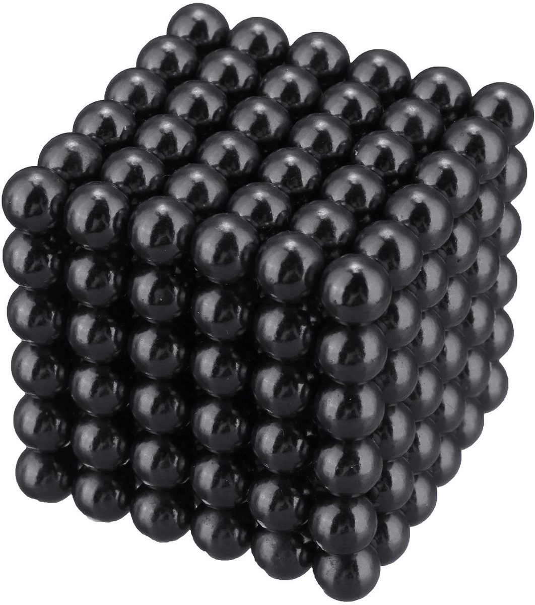Magneetballetjes 216 stuks 5 mm ZWART