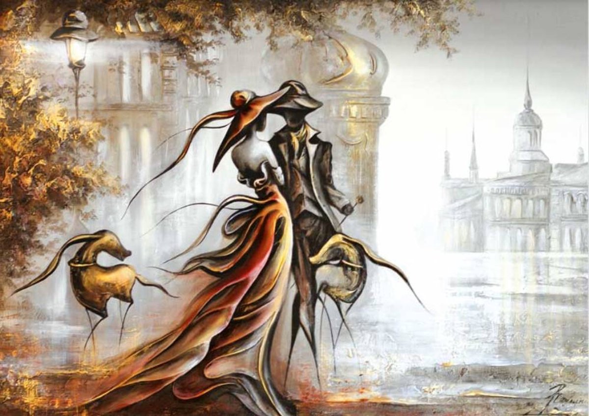 Magnolia legpuzzel Blind Date - 1000 stukjes kleurrijk speelgoed.