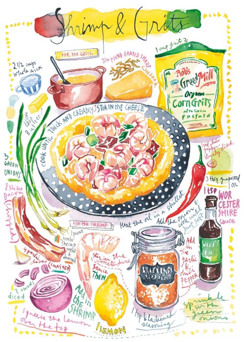 Magnolia legpuzzel Shrimp & Grits - 1000 stukjes puzzel plezier.