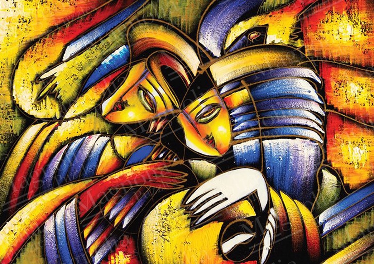 Magnolia puzzel Abstract Face - 1000 stukjes legpuzzel.