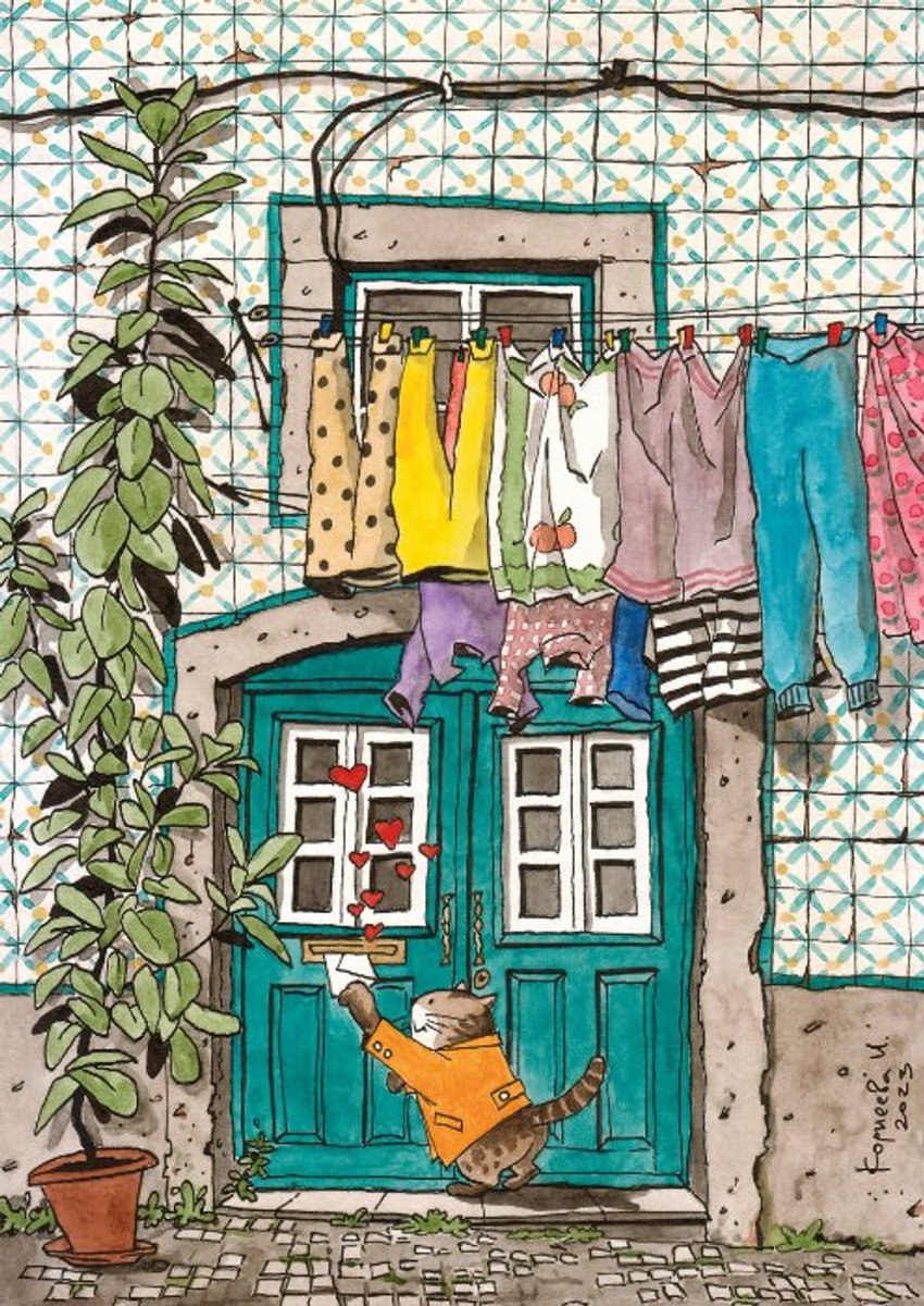 Magnolia puzzel Love is in the Air - 1000 stukjes puzzelspel.