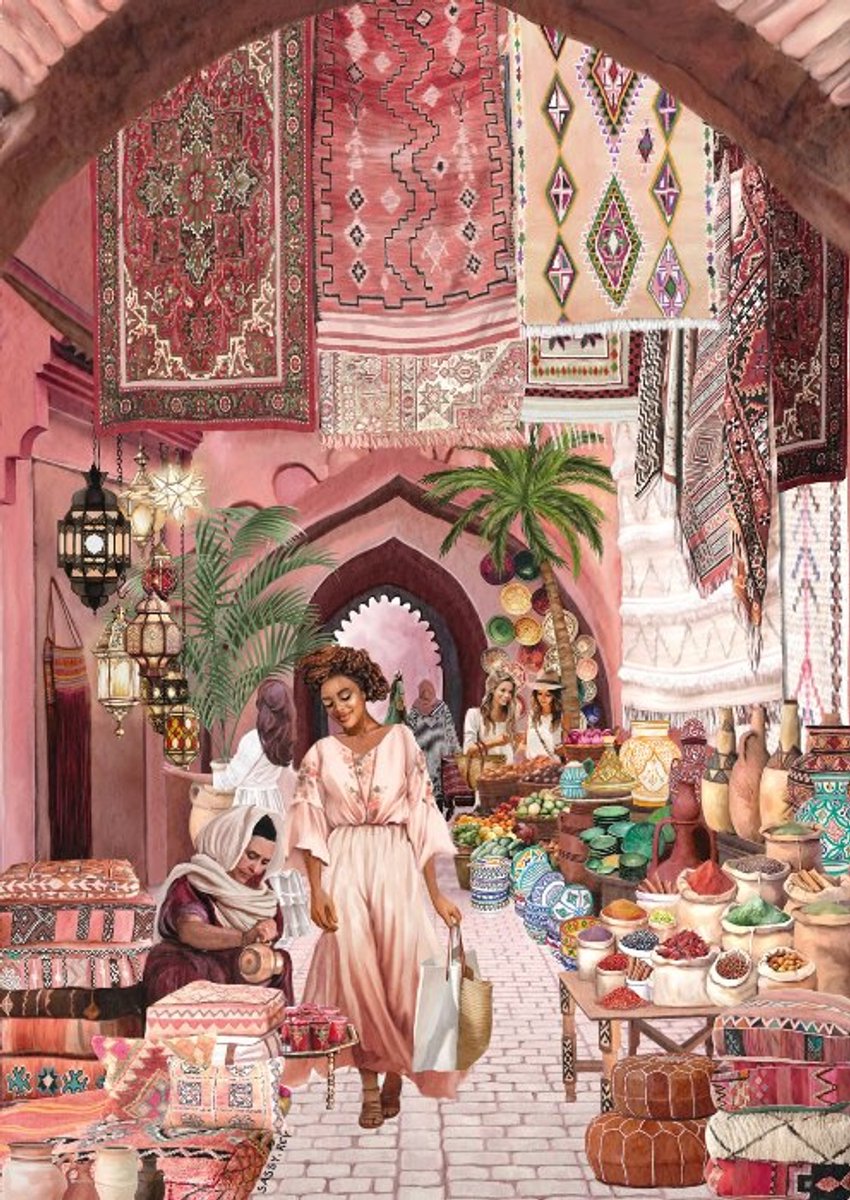 Magnolia puzzel Marrakech - 1000 stukjes puzzel volwassenen.