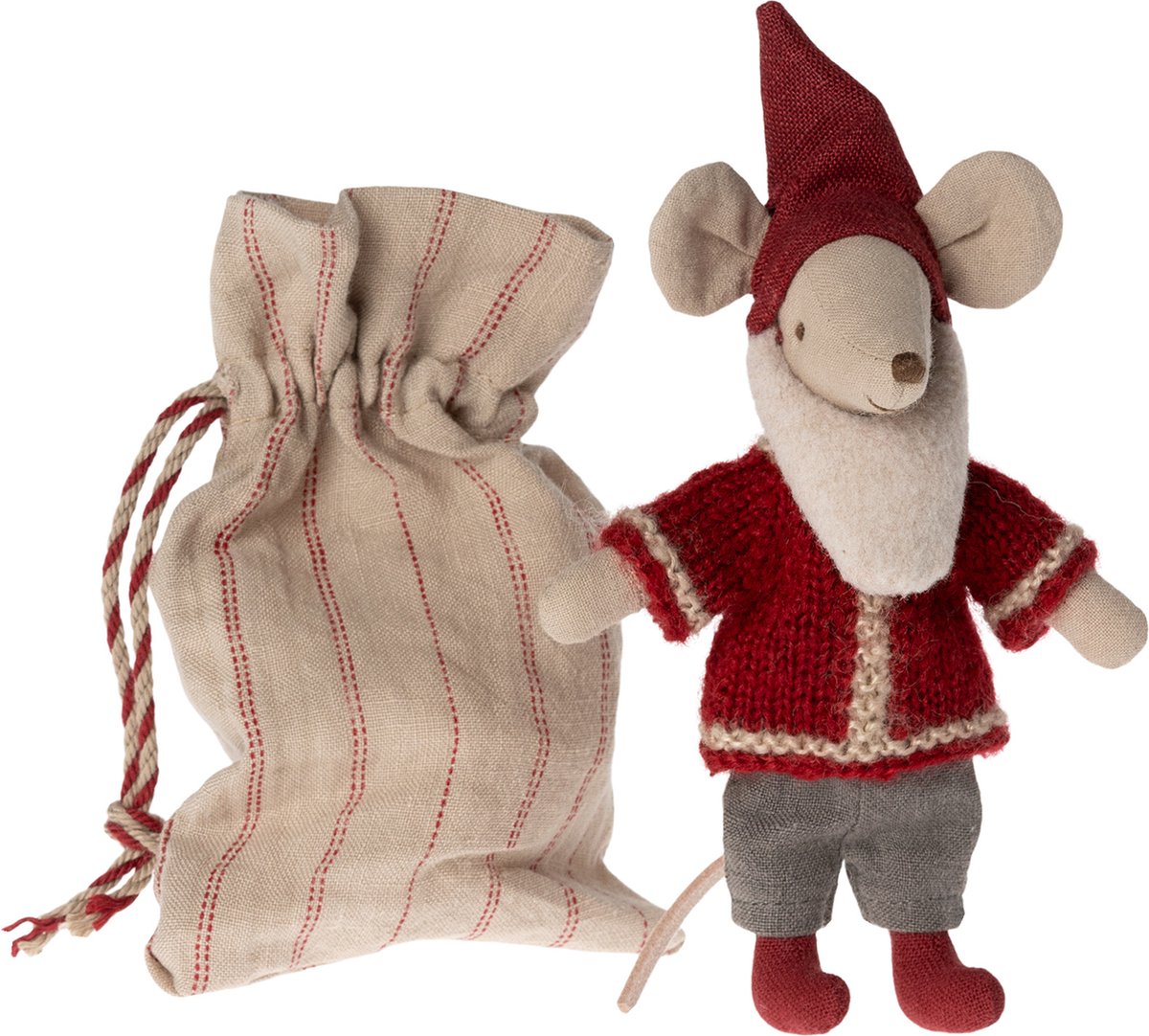 Kerstman Muis Santa Mouse 14cm