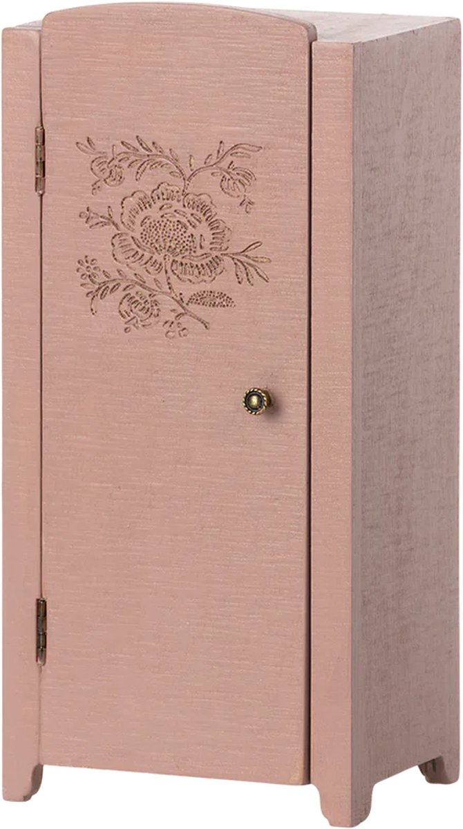   - Miniatuur Kast -   - Licht Roze - 23 cm