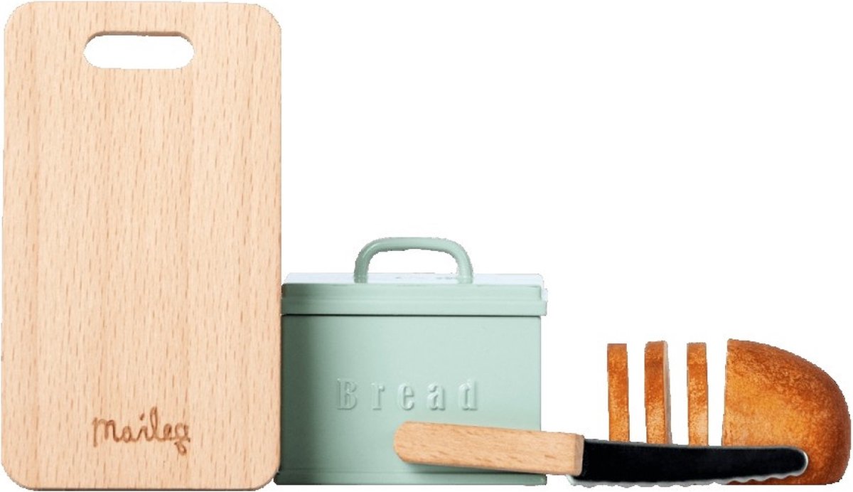 Poppenhuis Broodplank met Broodtrommel