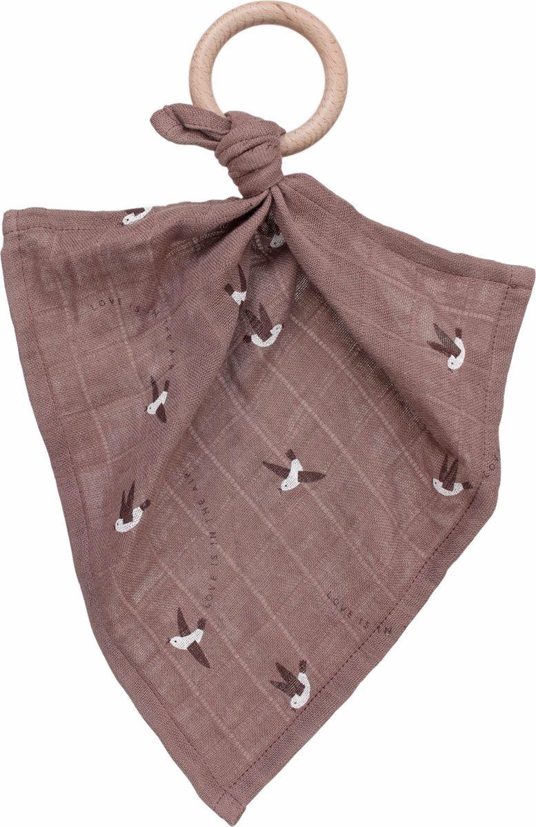   BIJTRING MET HYDROFIELDOEK 30X30CM  LOVE