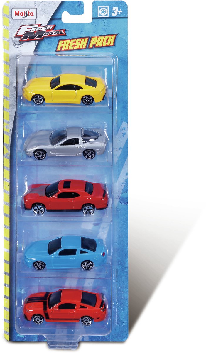 Maisto 15017, Voertuigenset, 3 jaar, Metaal, Verschillende kleuren