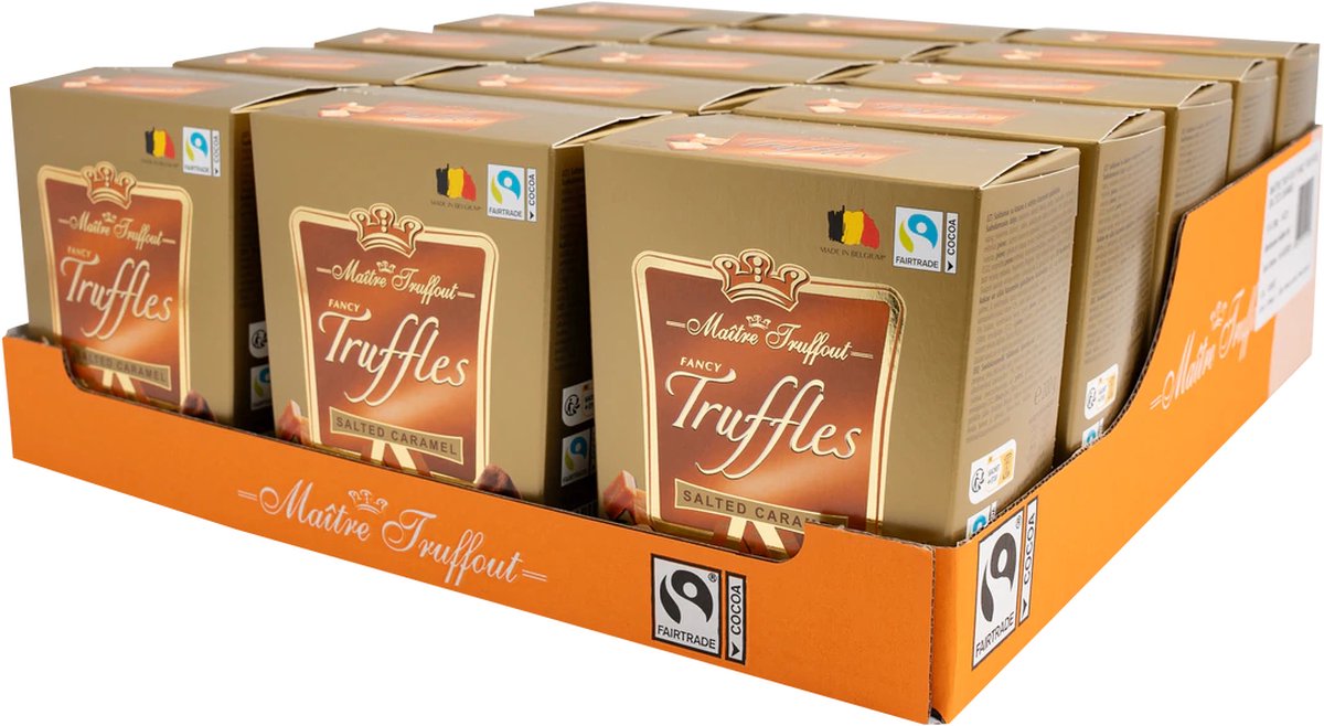 Fancy goud - Truffel - Karamel gezouten - 200g - Doos 15 stuks