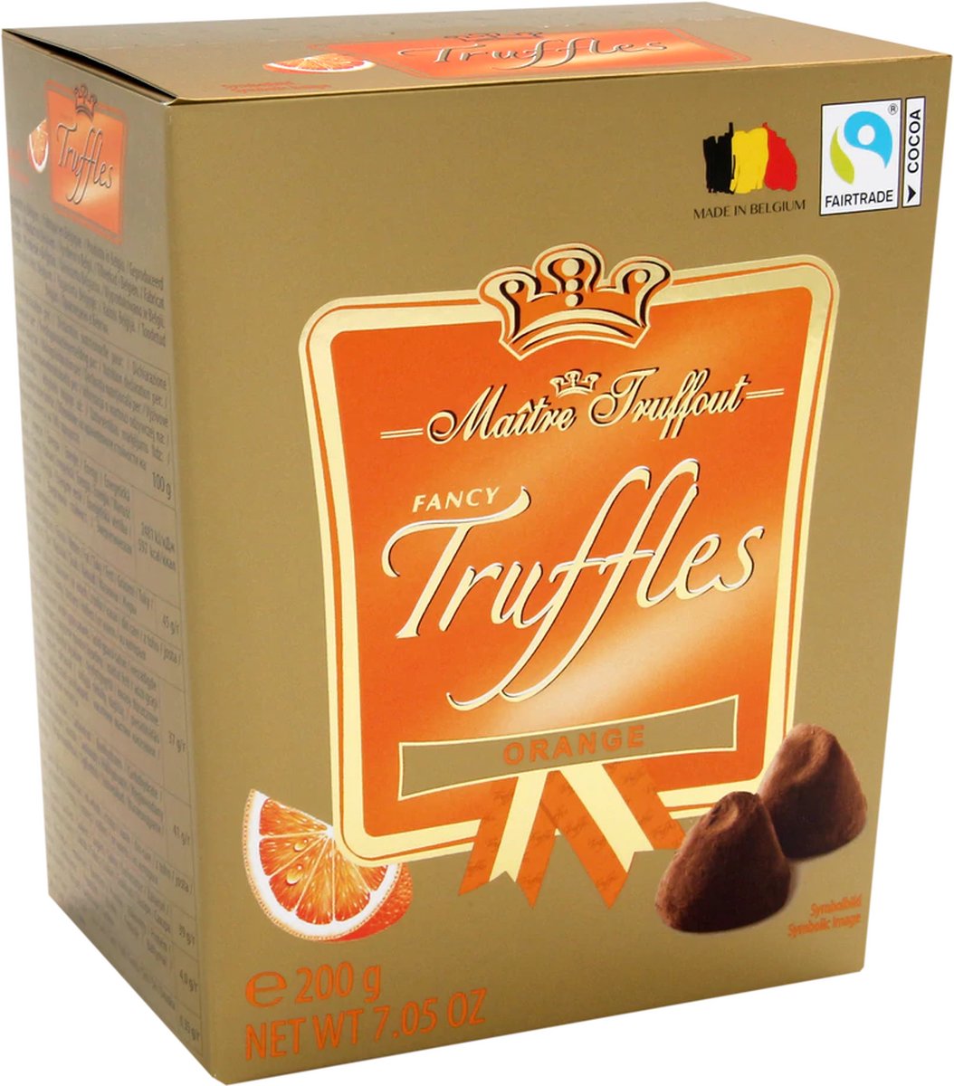 Fancy goud - Truffel - sinaasappel - 200g AANBIEDING THT 15-11-2025