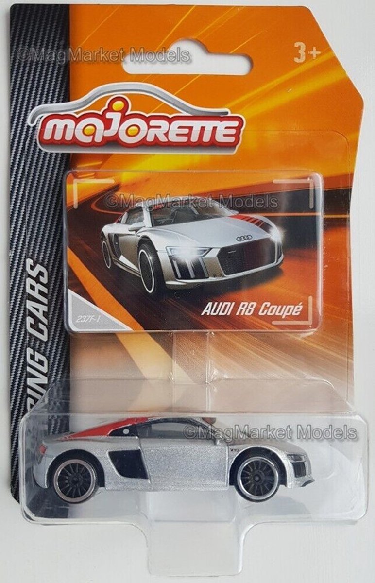 AUDI R8 COUPÉ RACING CARS MAJORETTE (BK290124) LONG CARD