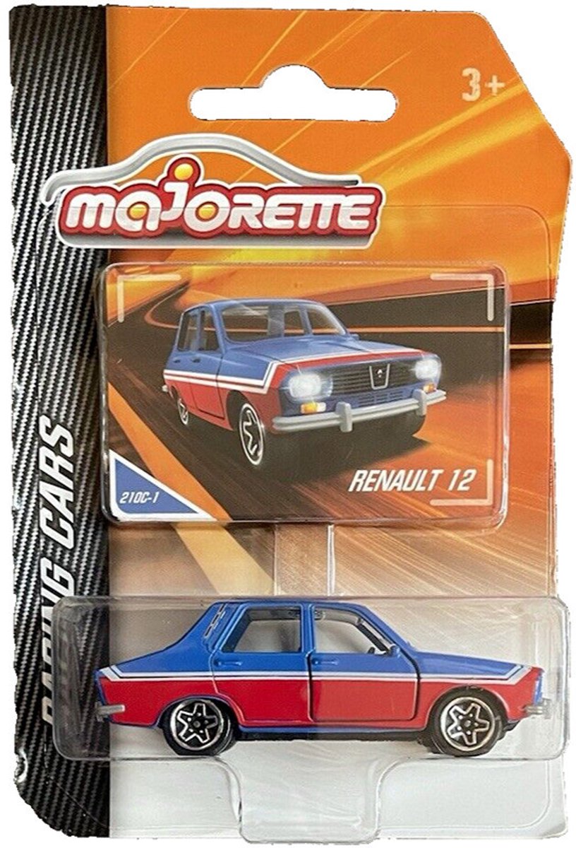 MAJORETTE RENAULT 12 BLUE/RED 1:64 VINTAGE Racing Limousine Dacia R12