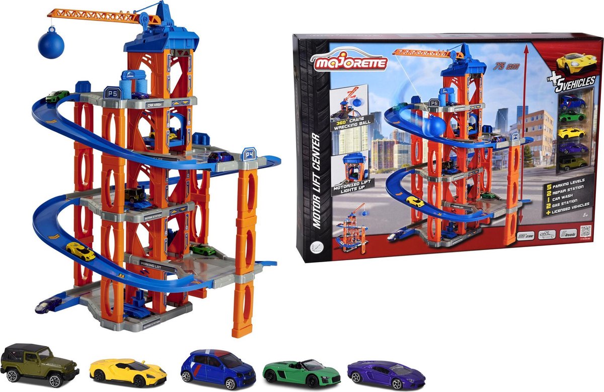   Motor Lift Center + 5 Cars