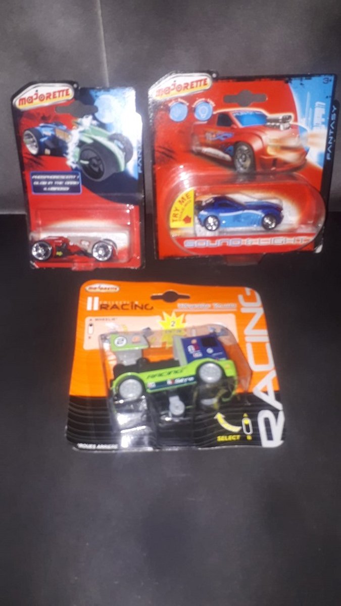 Majorette Racing Set autos, 3 stuks