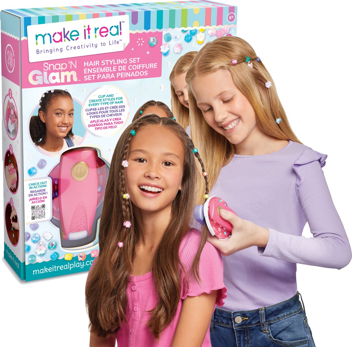 Make it Real - Snap n Glam Haarkralen Set - Versier je haar met kralen en bedels