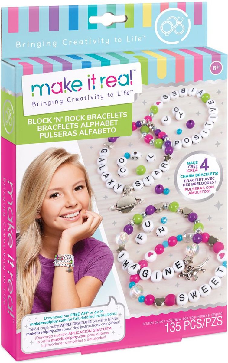Make it Real Blokletter armbanden maken
