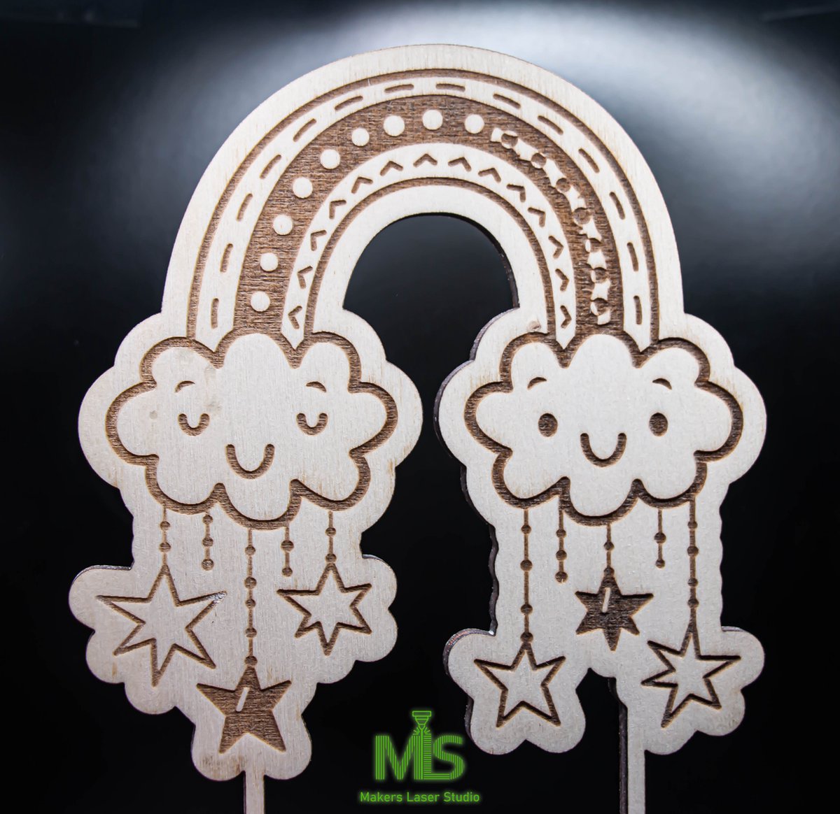 Taart Decoratie / Merry Christmas taarttopper/ Taarttopper / vrolijk kerst / Happy Birthday Decoratie /Taart Topper Feestje/ Traktatie /Cake Topper/ gepersonaliseerde taart topper/ houten taart topper/ regenboog taarttopper