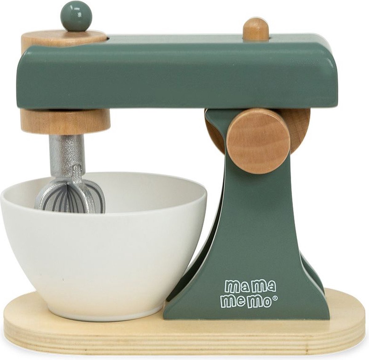 Houten keukenmixer - smaragdgroen
