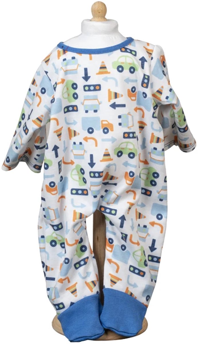 Mamamemo Poppenkleding Boxpakje Blauw 33 - 37 cm
