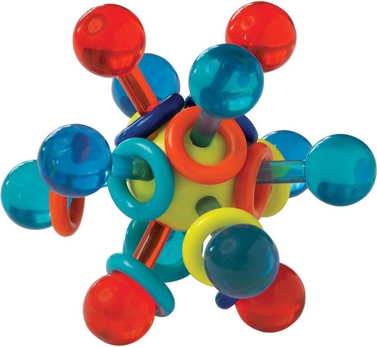 Manhattan Toy Bijtring Atom Transparant Junior 11,5 Cm
