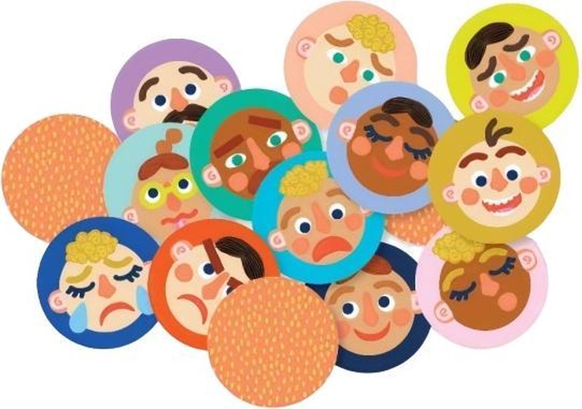Manhattan Toy Memory Gezichten Junior 5,6 Cm Karton 25-delig