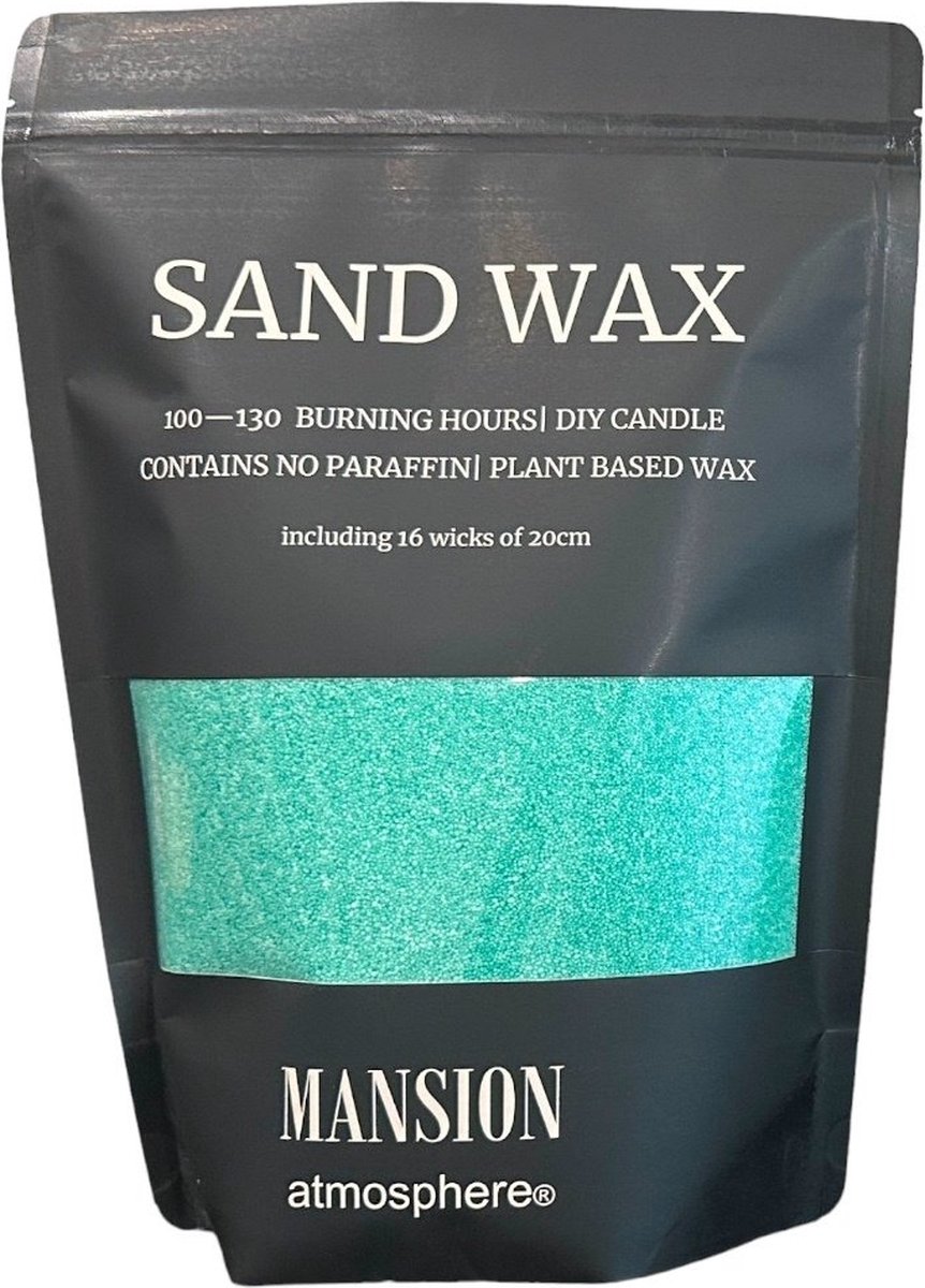 MANSION ATMOSPHERE - Sand Wax - GROEN - 1 Kg - inclusief 16 lonten