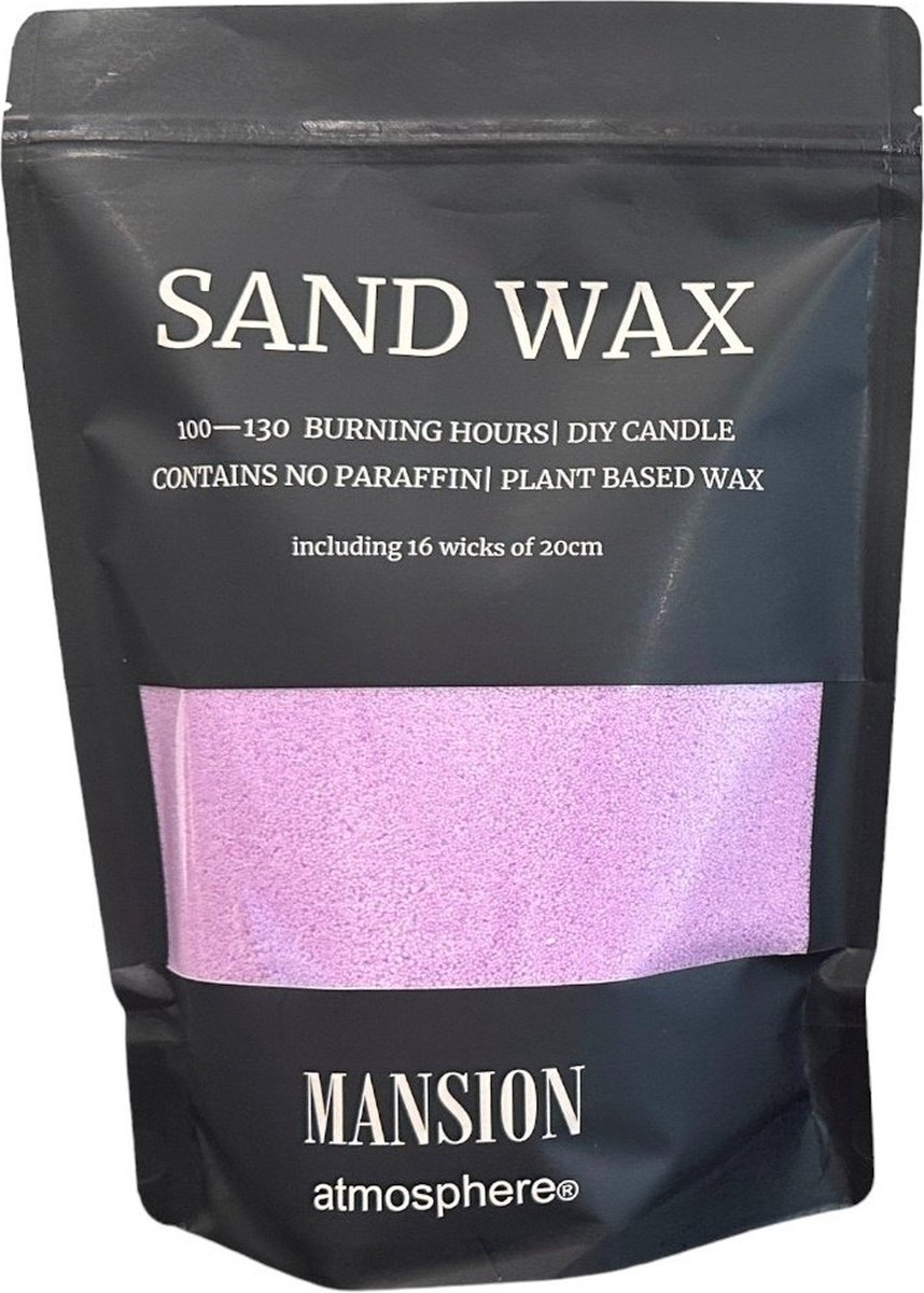 MANSION ATMOSPHERE - Sand Wax - PAARS - 1 Kg - inclusief 16 lonten