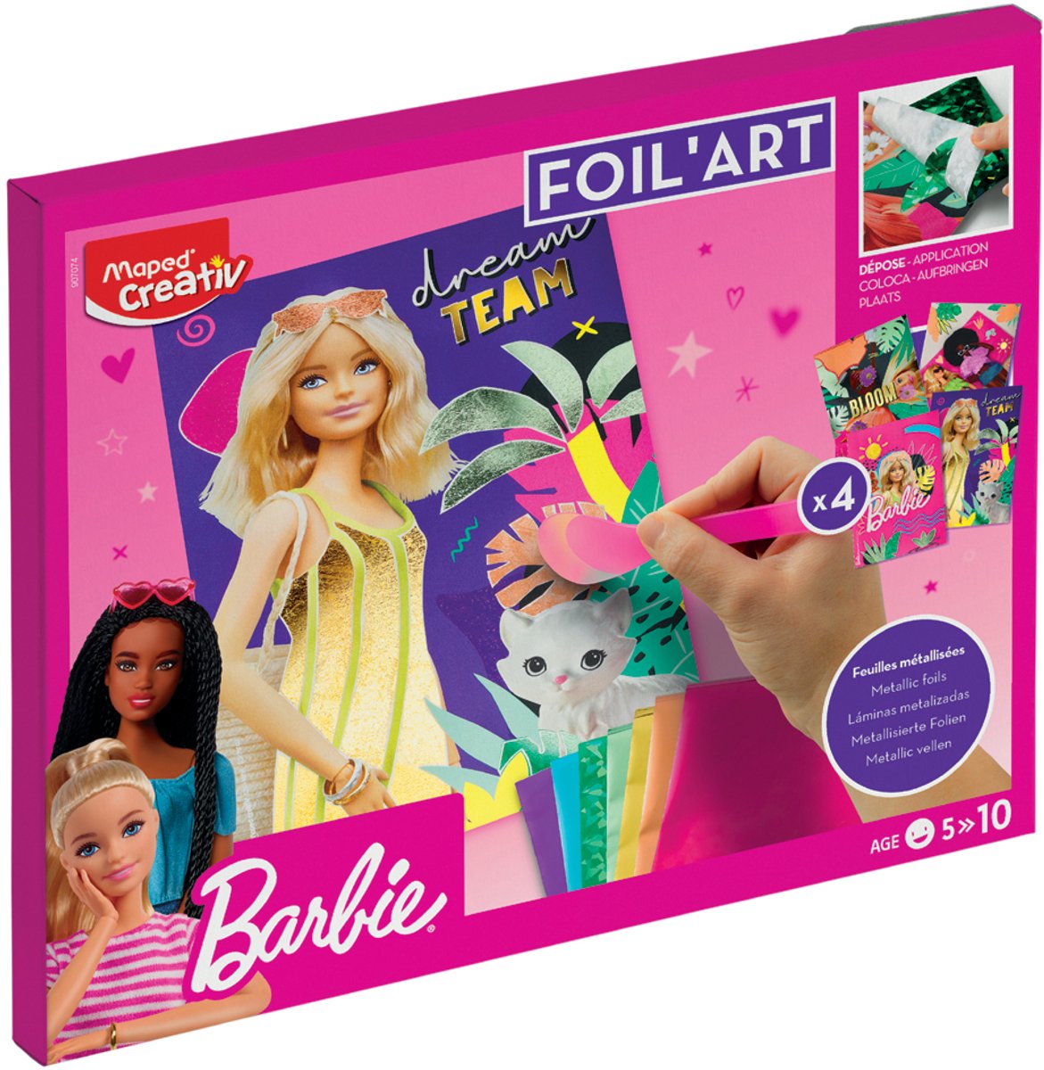 2x Maped Creativ Foil Art Barbie Knutselset