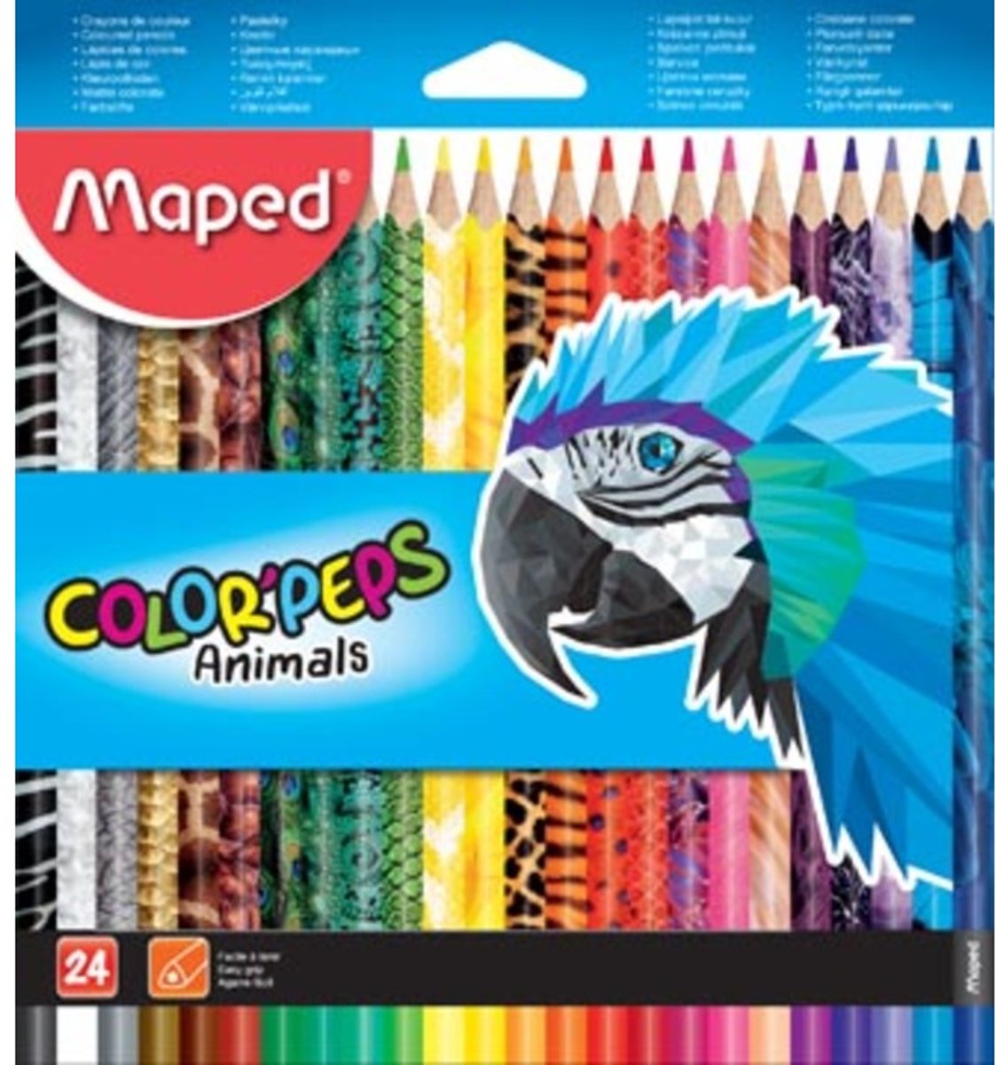 COLORPEPS ANIMALS kleurpotlood - in ophangdoos x 24