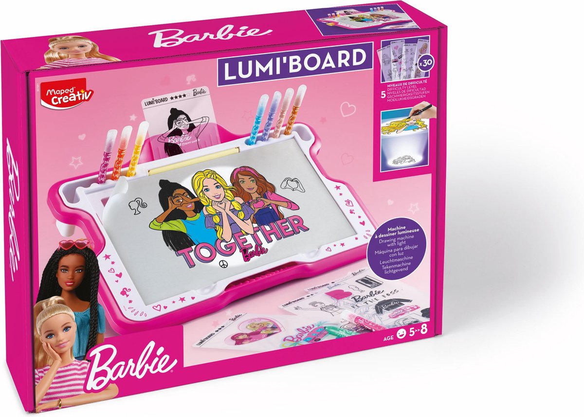 Maped - BARBIE - teken lichtbord-