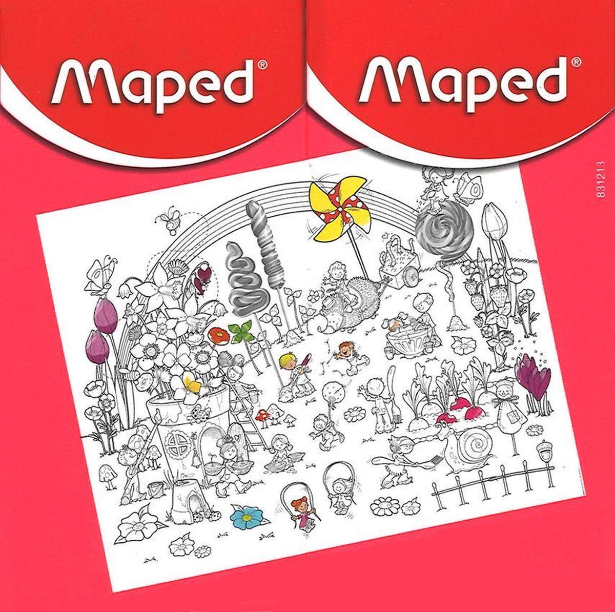 Maped 831213 - XL kleurposter - ROZE