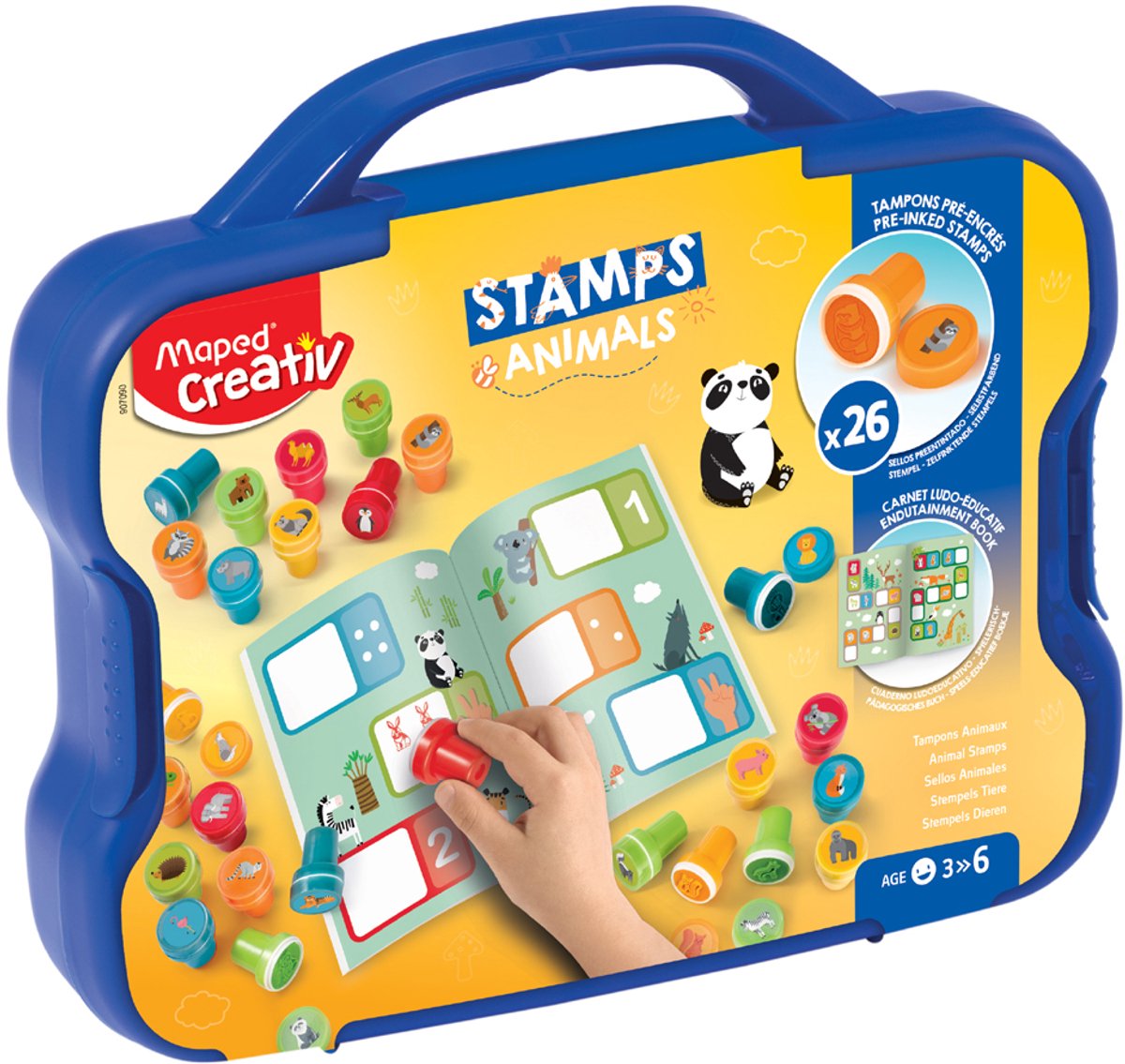 Maped Creativ stempelset DIEREN, in koffer