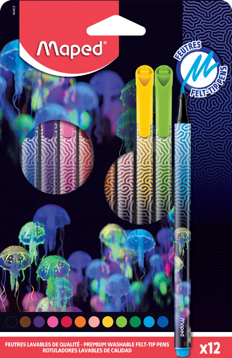 Maped viltstiften Deep Sea Paradise, driekantig, 18 stuks