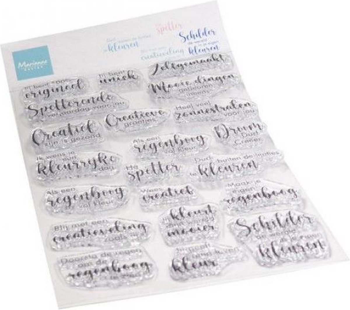 Clear Stamps, Kleurige groetjes