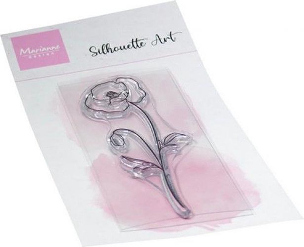 Clear Stamps, Silhouette Art – Poppy