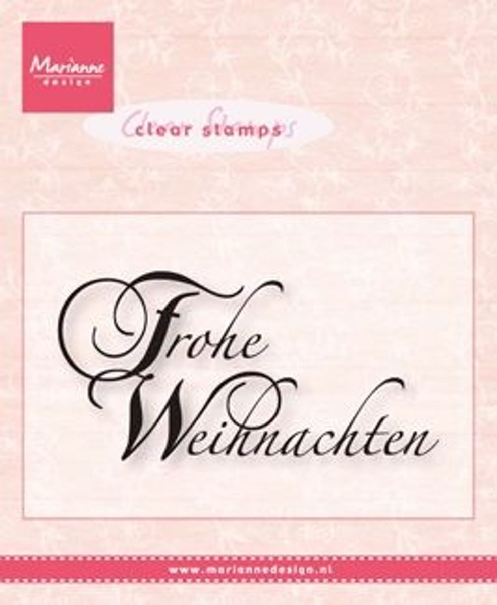 Clear Stamps Frohe Weihnachten
