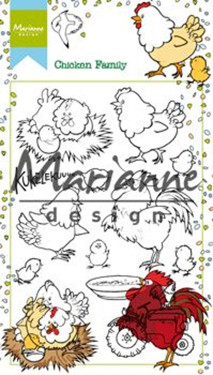 Clear Stamps Hettys Chicken Family