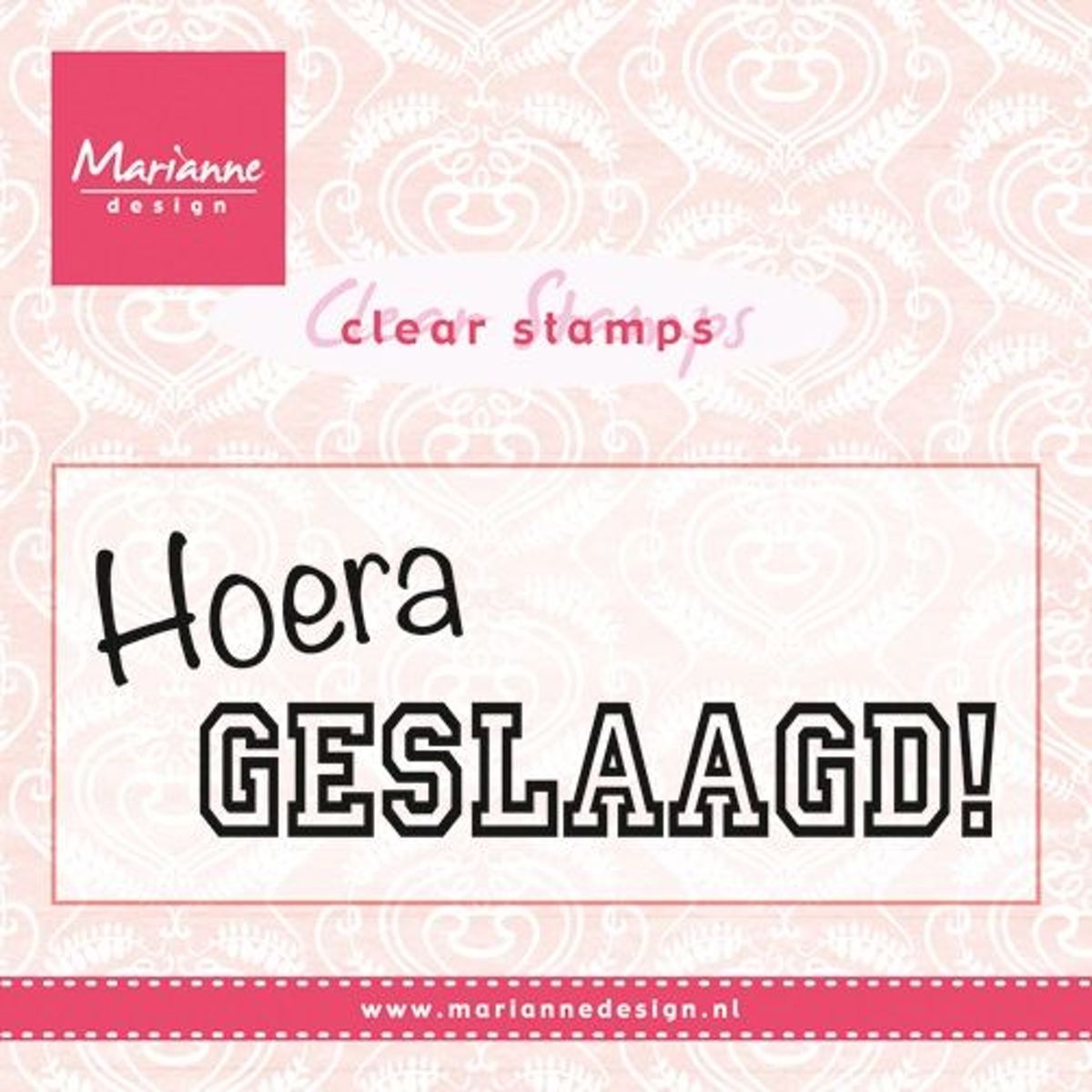 Clear Stamps Hoera GESLAAGD