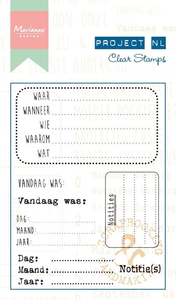 Clear Stamps Project NL Notities