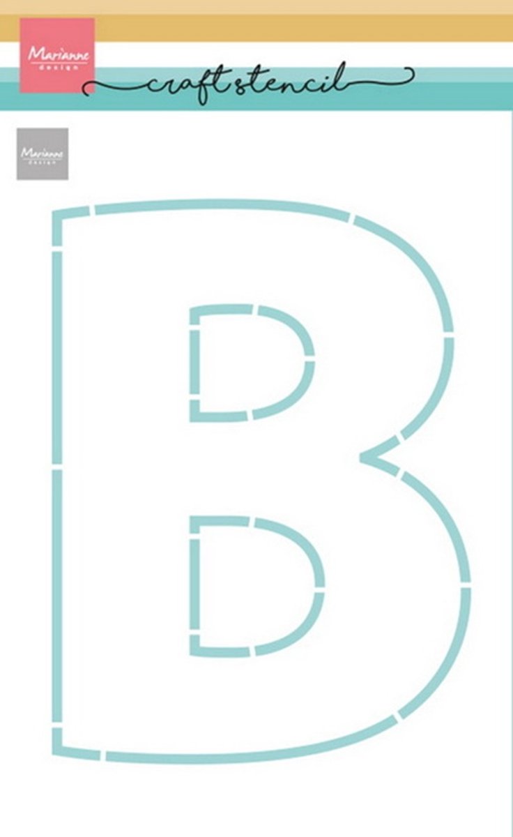 Craft stencils, Letter B