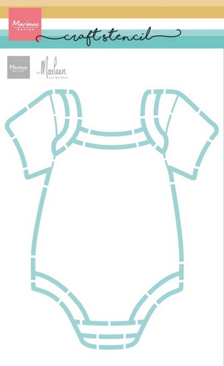 Craft stencils, Onesie by Marleen